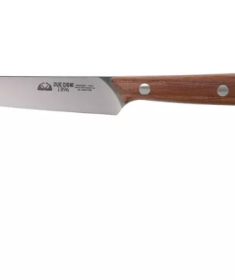 Due Cigni 1896, 2C1003DNO couteau à steak dentelé 11 cm, bois de noyer