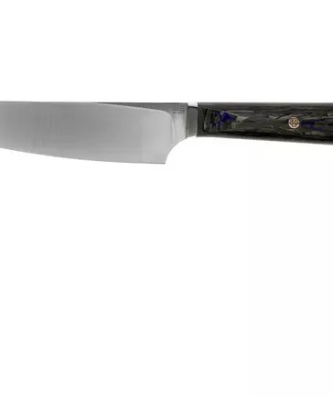 WE Knife Yakula 2013A Blue & Black Fibre de carbone, couteau universel 11 cm