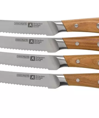 Richardson Sheffield Scandi 09500P571BR4 ensemble de 4 couteaux à steak