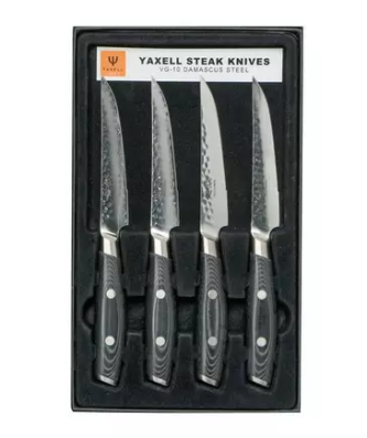 Yaxell Tsuchimon 36744, ensemble de 4 couteaux à steak