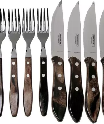 Tramontina Churrasco Jumbo ensemble de couverts à steak 8 pièces, 29899-263