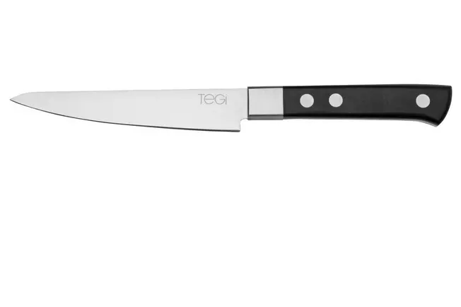 Maserin TEGI 2500-12PN couteau à steak noir, 12 cm