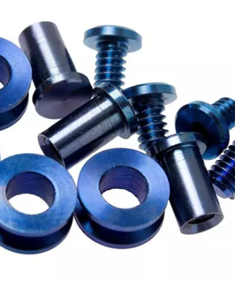 Rick Hinderer Ensemble complet de quincaillerie Stonewash Blue Titanium, XM18 3,5" Skinny