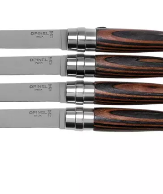 Opinel Table Chic Chocolat 002423 set de couteaux de table 4 pièces