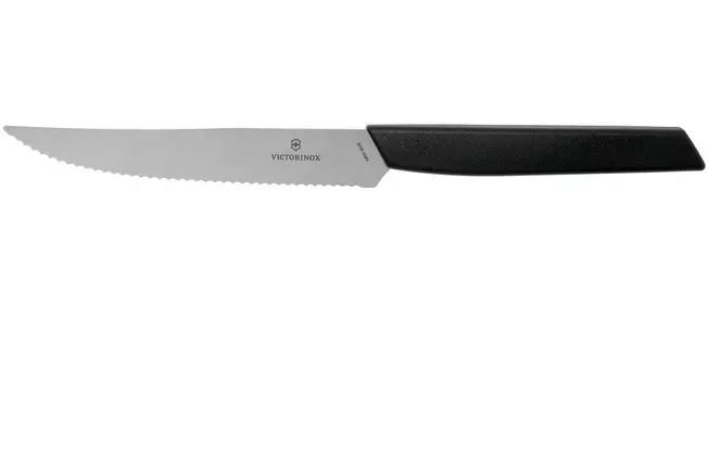 Victorinox Swiss Modern 6.9003.12W couteau à steak 12 cm, noir