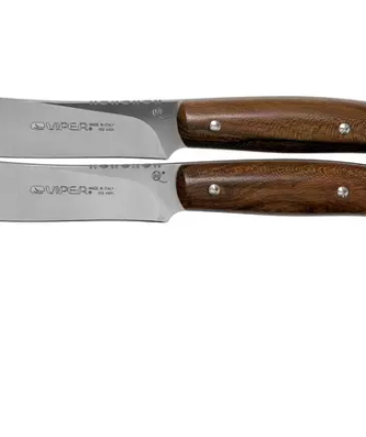 Viper Costata ensemble de couteaux à steak en bois de ziricote 2 pièces, VT7502-02ZI
