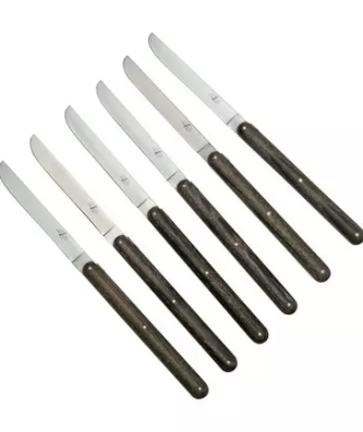 Forge de Laguiole Andrée Putman T6PUTMANFRD Coffret 6 couteaux de table frêne