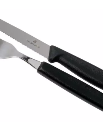 Victorinox SwissClassic 6.7233.12, ensemble de couverts 12 pièces, noir