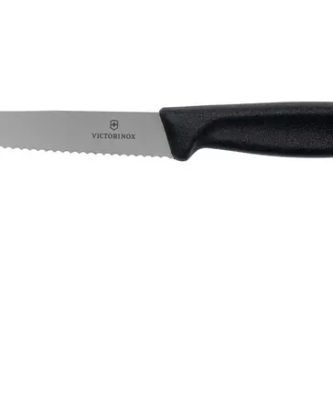 Victorinox SwissClassic 6.7233.20, couteau à steak dentelé, noir