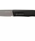 Real Steel Stella Black Canvas Micarta 7055 Knivesandtools Couteau de poche exclusif, design Poltergeist