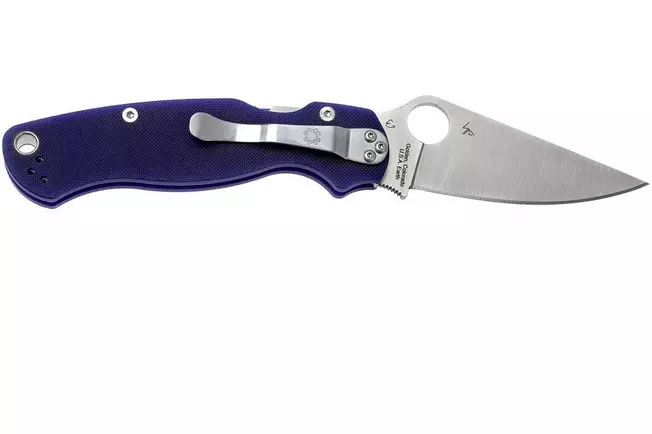Spyderco Paramilitary 2 S110V Dark Blue C81GPDBL2 couteau de poche
