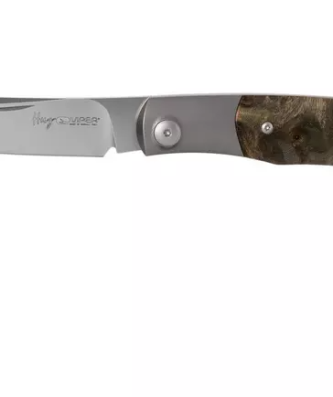 Viper Hug 2 V5994IW Poplar Burl Knivesandtools Couteau de poche exclusif, design Sacha Thiel