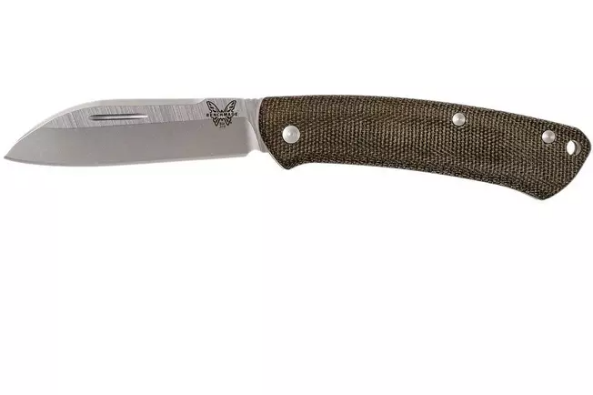 Benchmade Proper 319 Canvas Micarta Slipjoint couteau de poche