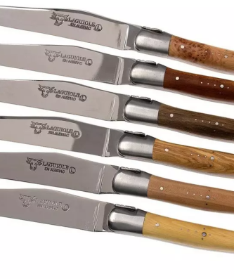 Laguiole en Aubrac set de couteaux à steak 6 pièces bois français
