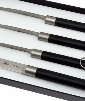 Forge de Laguiole, T4BRASSPC Coffret de couteaux à steak Café Bras