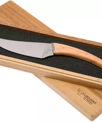 Laguiole en Aubrac Le Buron couteau à fromage bois de genévrier, KMF99GEI