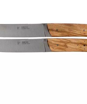 Fontenille Pataud Laguiole 2dlg set de couteaux à steak amourette bois de serpent, LTC2A