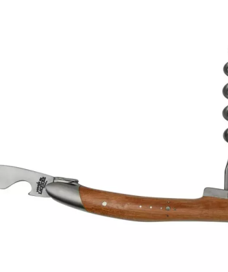 Sommelier Forge de Laguiole SOMCE avec fourreau, bois de vigne