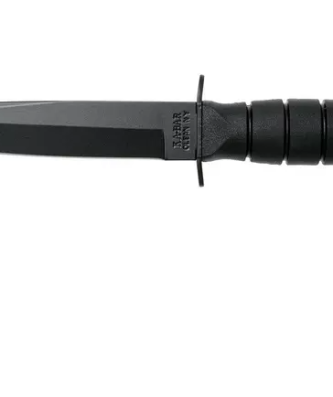 KA-BAR Short Tanto 1254, couteau à lame fixe, étui en cuir