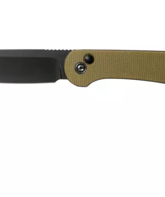 Civivi Elementum Button Lock C2103B Black, Olive Micarta couteau de poche