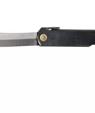 Couteau de poche Higonokami 7,3 cm HIGO04BL, acier carbone, noir
