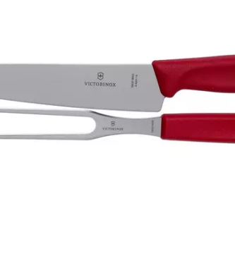 Victorinox SwissClassic 6.7131.2G, set de découpe 2 pièces, rouge