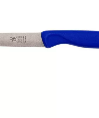 Robert Herder couteau à éplucher classique droit Acier inoxydable, bleu, 8,5 cm