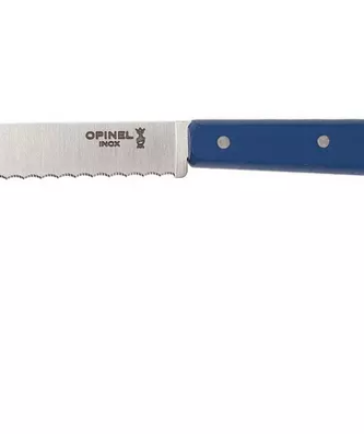 Couteau à éplucher dentelé Opinel N°113, bleu