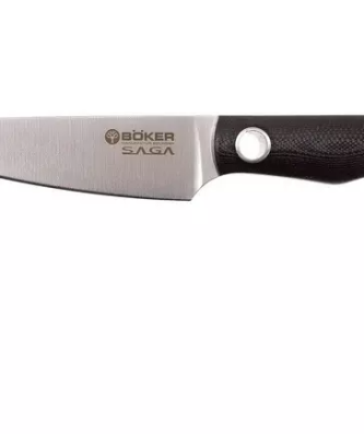 Böker 131264, couteau d'office Saga 10 cm, bleu satiné