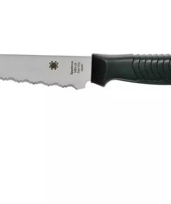 Couteau d'office Spyderco K05SBK dentelé, 11,4 cm