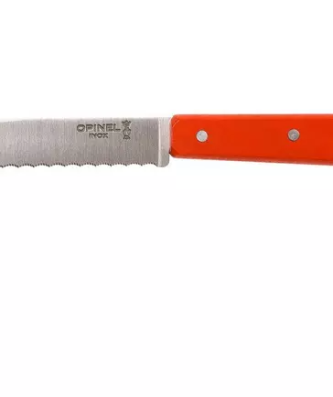 Couteau à éplucher dentelé Opinel N°113, orange