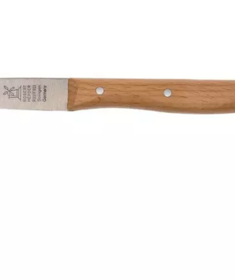 Robert Herder couteau à éplucher droit classique, hêtre rouge acier inoxydable, 6,5 cm