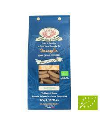 Bio Rigatoncini Saragolla Nudeln aus Hartweizen 500 g Packung - Rustichella d'Abruzzo