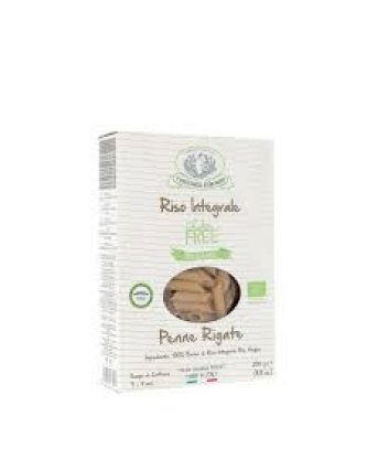 Bio Penne Rigate de riz Pâtes de riz sans gluten boîte en papier 250 g pack - Rustichella d'Abruzzo