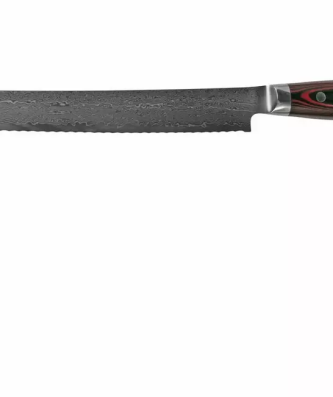 Yaxell Super Gou 37108 couteau à pain acier damas 161 couches, 23 cm