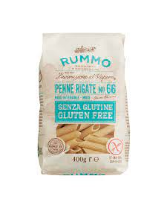 Penne Rigate Sans Gluten N°66 - Pâtes de riz et maïs 400 g - Pasta Rummo