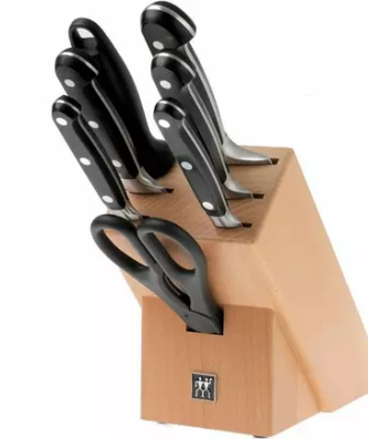 Zwilling JA Henckels Ensemble de 8 blocs de couteaux professionnels "S"