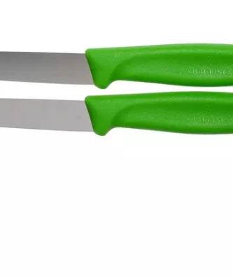 Couteaux à légumes Victorinox SwissClassic vert 8 cm, lot de 2, VT6-7606-L114B
