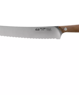 Due Cigni 1896, 2C1011NO couteau à pain 20 cm, bois de noyer