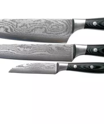Eden Classic Damast 2030-S01, ensemble de 3 couteaux