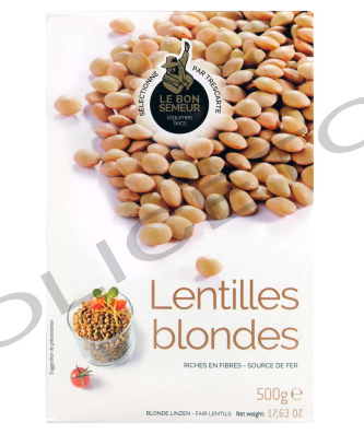 Lentilles blondes 500 g de lentilles blondes - Le Bon Semeur (Copie)