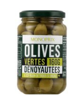 Olives vertes dénoyautées