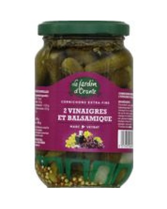 Cornichons extra fins 2 vinaigres et balsamique