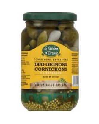 Duo oignons cornichons et estragon