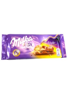 Milka Triple Caramel Chocolate Bar