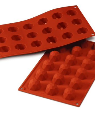 Moule silicone 18 diamants