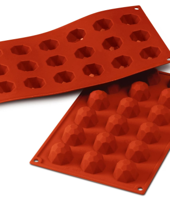 Moule silicone 18 diamants