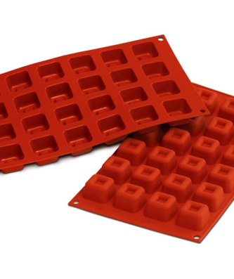 Moule silicone 24 savarins carrés