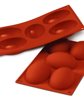 Moule silicone 5 demi œufs