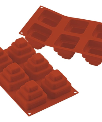 Moule silicone 6 mini wonder cakes carrés